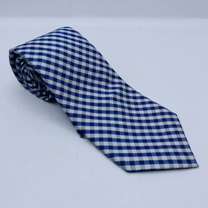 Lauren Ralph Lauren Necktie Blue Beige Plaid Multicolor Mens 60 x 3.75 Inches